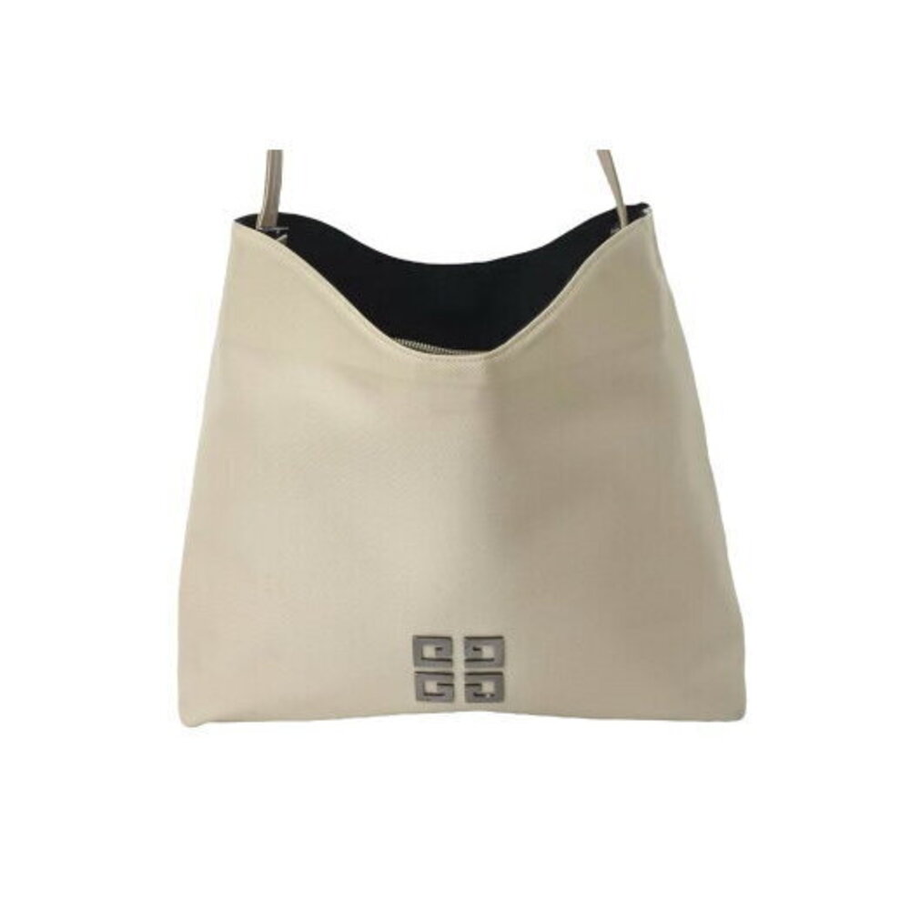 Givenchy Nylon Hobo Shoulder Bag Beige Tan Logo - Picture 2 of 8